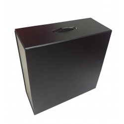 GIFT BOX BUTTON FOLDING PAPER BLACK